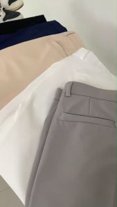 Relens กางเกงสแล็คผู้ชาย กางเกงขายาว เกงแฟชั่น เกาหลีสไตล์ ชุดทำงาน (6สี: เอว27" - 36"นิ้ว) *พร้อมส่งของทุกวัน*