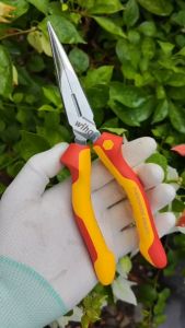 Kìm Mỏ Nhọn 200mm Cách Điện 1000 Volt WIHA 26727 [Chính hãng Đức/Germany]