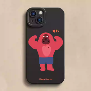 เคสโทรศัพท์ซิลิโคนป้องกันการตกหล่นแบบครอบคลุมเต็มจอสำหรับ iPhone รุ่นต่างๆ ดีไซน์สร้างสรรค์และเป็นเอกลักษณ์