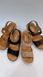 OXXO รองเท้าเพื่อสุขภาพ รองเท้าส้นสูงพร้อมสายรัดส้น งานเย็บมือทนทาน สวมใส่สบาย น้ำหนักเบามาก 1a6304