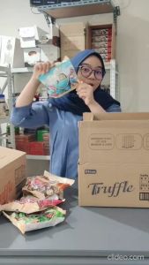 Camilan Coklat Impor Turki Truffle Elvan Chocolate 110 Gr Varian Milk Caramel Tiramisu Hazelnut Strawberry Coconut