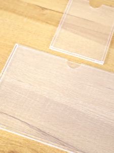 A4 Clear Acrylic Frame Double-layer Acrylic Tag Frame Double Side Tape Slot In Memo Menu Holder