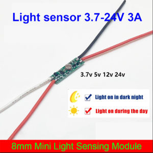 8mm mini light sensor switch automatically on Light switch sensor photocell street lights switch DC 3.7 V 5V 12V 24V 3a
