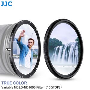 JJC True Color ND Filter Variable ND2-1000 (1-10 stops)No Color ShiftNo X CrossNo Vignetting 28 Multi-Coated Ajustable Neutral Density Lens Filter ND4 ND8 ND16 ND32 ND64 ND1000 VND 0.3-3.0 49mm 52mm 55mm 58mm 62mm 67mm 72mm 77mm 82mm