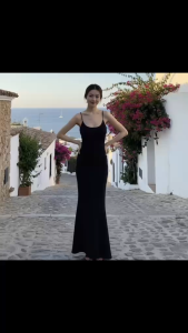 Set áo 2 dây kèm chân váy dài đuôi cá KVYBODY S39 chất thun cotton borip lụa dày mịn co giãn