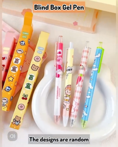 𝗦𝗨𝗥𝗣𝗥𝗜𝗦𝗘 𝗨𝗡𝗕𝗢𝗫𝗜𝗡𝗚 Cute Blind Box Pen Cartoon Black Ink Ball Pens Mystery Gift Student Kids Stationery Gifts Prize 盲盒笔