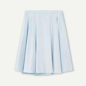 Glossy Satin A-line Skirt