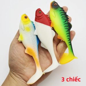 Bộ 3 Mồi Câu Mềm 11.6cm Mồi Giả Đa Năng Dùng Cho Nước Ngọt & Nước Mặn - Dụng Cụ Đa Năng Cho Câu Cá Biển Sông & Suối