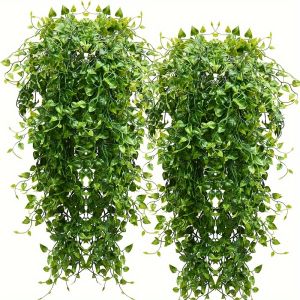 1Pcs Artificial Green Ivy Leaf Rattan Hanging Creeper Leave Vine Garland DIY Fake Plant for Garden Wedding Decoration Home Decor