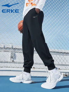 Quần Dài Thể Thao Erke 2025 Quần Dài Chạy Bộ Dệt Kim Ấm Áp Thường Ngày Cho Nam Quần Dài Thể Thao Mùa Thu Mới