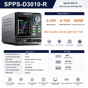 KUAIQU | Nguồn Cấp Điện DC Lập Trình Được KUAIQU 400V 30V 10A 0.001A Nguồn Điện Bàn Thí Nghiệm CV CC Với USB RS232 Dùng Cho Thử Nghiệm Pin Nghiên Cứu Và Phát Triển Bán Dẫn