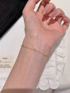 Fine Cross Pendant Womens Style Layering Gold Hand Jewelry Star Moon Minimalist Design Luxury Feel Silver Bracelet