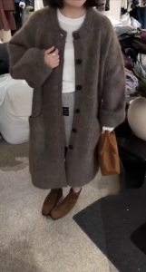 YUANYA | Áo Cardigan Knit Dài Rộng