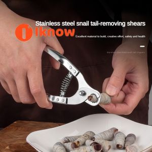 I know Kitchen Stainless Steel Field Snail Tail Clippers - Dedicated Tool for Removing Snail Tails Perfect for Stone Snails and Long-Tailed Snails