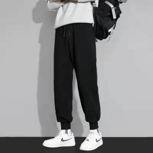 High Waist Stretchy Mens Bell Bottom Jeans Long Pants Retro Micro Flared Trousers Dance Pants Trendy Casual Sweatpants