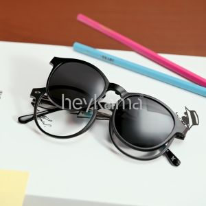 heykama - Frame Kacamata Clip On Amiko - Kacamata Bulat