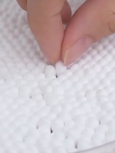 100 Pcs/500 Pcs Pack Double Round Head Cotton Swabs Bamboo Stick Makeup Ear Cleaning Cotton Swab Eco Friendly