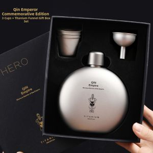 Pure Titanium Outdoor Wine Flask 450ml