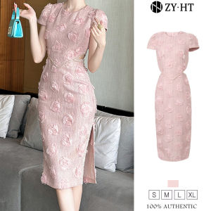ZYHT EraVogue Womens Dresses Pink Dresses Mesh Dresses Work Dresses Hiso Dresses Vintage Dresses Work Dresses Party Dresses Evening Dresses 91251