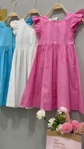 Jimmedy.id - Dress Anak Perempuan Imut Bahan Katun Untuk Umur 3 - 7 Tahun