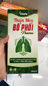 Thiên Môn Bổ Phổi Premium 280ml - Hỗ trợ Giúp giảm ho do ngứa cổ tan đàm dưỡng phổi.