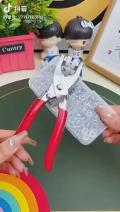 OS-C309-1 SET Kancing Tang Alat Pasang Press Kancing Jepret Cetet 100 Pcs Anti Karat