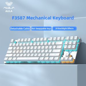 AULA | Bộ Bàn Phím Cơ Có Dây Hỗ Trợ Đổi Nhanh Cho Gaming