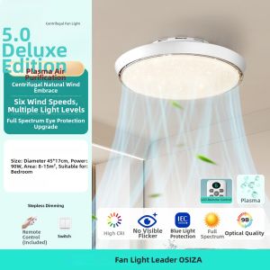 OSIZA | New Bedroom Leafless Ceiling Fan Integrated Light Full Spectrum Eye Protection