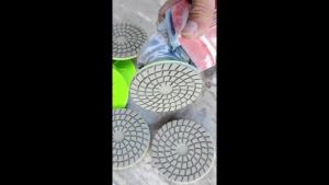 3PCS 80mm Dry Polishing Disc for M10 Angle Grinder Ceramic Tile Trimming Edge Chamfering & Marble Quartz Polishing Tool