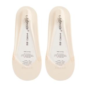 OULIANNIAO | Ice Silk Boat Socks Womens Summer Thin Cotton Anti-Slip Sweat Absorbent Invisible Breathable