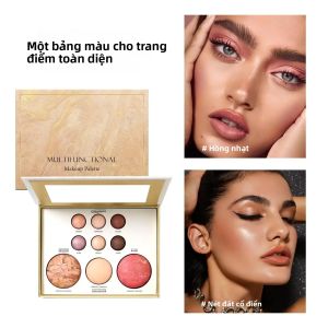 Hộp Đựng Đồ Trang Điểm Cầm Tay Đa Chức Năng Dành Cho Phấn Mắt Má Hồng - Kết Thúc Với Lớp Lấp Lánh Có Độ Bóng Cao Lâu Trôi Dễ Đeo Bảy Màu