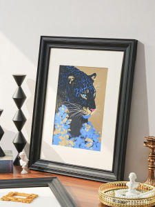 Black Retro Solid Wood Picture Frame Wall Hanging