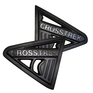 Bộ Dán Trang Trí Cửa Sổ Tam Giác Màu Đen Subaru Crosstrek 2023-2025 Ốp Cửa Sổ Bên Hông Sau Phụ Kiện Ô Tô 2 Cái/cặp