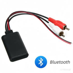Kebidumei | Car Wireless Bluetooth Cable Adapter Receiver AUX HIFI Sound Quality Music Audio Stereo Receiver For 2RCA Interface Audio Line