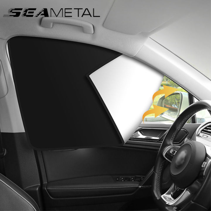 Seametal Magnetic Car Side Window Sun Shade Privacy Curtains For Car Uv