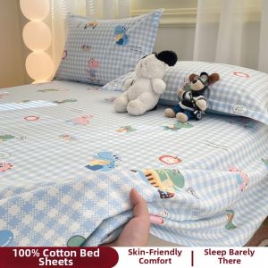 KAMONI | Cotton Bed Sheet Student Dormitory 3 Pieces