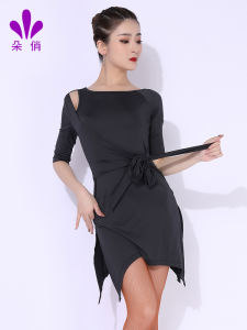 Duoqiao Latin Dance Outfit Womens New Autumn Set Dance Dress Practice Uniform Adult Professional Dancing Clothes