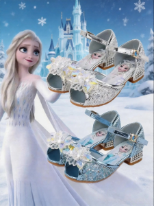 KOOZYORE | Frozen Elsa Design High Heel Sandals for Girls