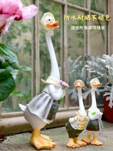 ของตั้งโชว์ในสวนรูปเป็ดสัตว์ของประดับตกแต่งบ้านที่นิยมในโลกออนไลน์ไอเดียสร้างสรรค์สำหรับตกแต่งระเบียงและห้องนั่งเล่นลานกลางแจ้ง