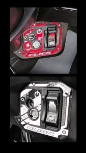 Key Panel Sticker Honda Click 125i v2 v3 Full Key Cover printed laminated Protector Ignition Stickers