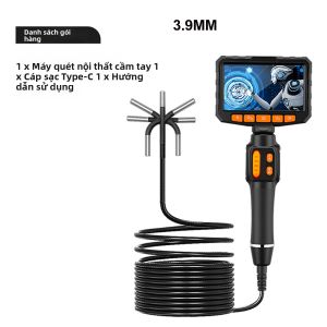 360 ° Camera Nội Soi Khớp Nối Xoay Hai Chiều HD 1080P 6.4mm Với Màn Hình 4.3 Inch Dùng Cho Ô Tô Và Công Nghiệp