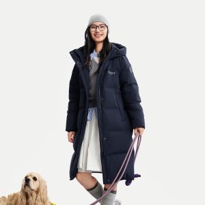BOSIDENG | New Knee-length Warm Duck Down Coat for Women and Couples