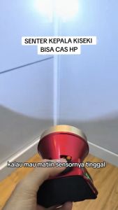 Headlamp Kiseki Anti Air Bisa Powerbank + Sensor Senter Kepala Kiseki CK-5G 35W Tahan Air 5000mAh Tahan 20Jam Senter Kepala Anti Air