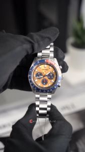 Jam Tangan Pria Seiko Prospex SpeedTimer SSC947P1 Chronograph 1969 Re-interpretation Yellow Dial Silver Stainless Steel Band