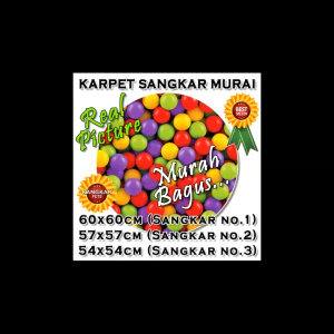 Karpet Sangkar Murai No 1 / 2 / 3 Motif Bola 3D - Murah - Bagus
