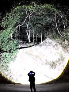 Super Bright LED Headlamp 6000M Long Shot 2 Color Lights USB Rechargeable Headlight For Camping Fishing Hunting Hiking Outdoor
