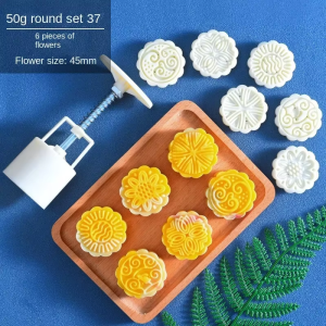 Khuôn Làm Bánh Trung Thu Thủ Công Gia Đình Khuôn Làm Bánh Đậu Xanh Vỏ Tuyết Dụng Cụ Làm Bánh Tự Làm Tại Nhà Khuôn Làm Bánh Fondant Hình Hoa