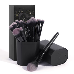 MAANGE | MAANGE Makeup Brushes 18pcs Professional Natural Foundation Eyeshadow Concealer Blending Brush with Storage Box Kabuki Women Kit