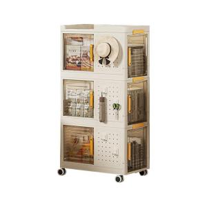 MEIZHUFU | Multi-Level Storage Cabinet for Home Use Free Installation Suitable for Living Room玄关 Sofa Side Gap Bedroom Bay Window