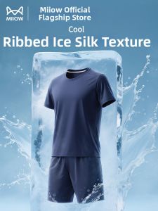 Bộ đồ ngủ nam MiiOW vải ice silk thoáng khí